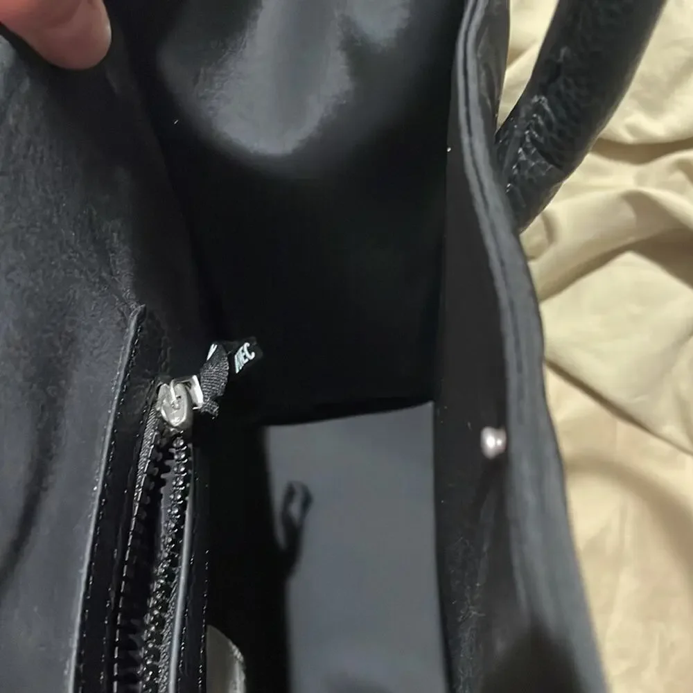 Avec Les Filles black mixed material tote bag nwt and perfect unworn condition